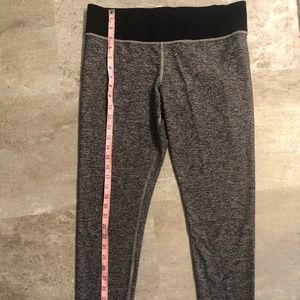 PINK yoga Victorias secret gray and black large leggings